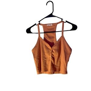 Coral orange tank top